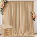 20 ft x 10 ft Wrinkle Free Champagne Backdrop Curtain by Outpain