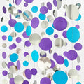 46 Ft Frozen Party Decorations Purple Blue Silver Polka Dots Garlands Hanging by pinkblume