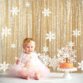 ShinyBeauty Light Gold Sequin Backdrop 8x10ft, by ShinyBeauty