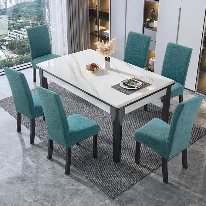 Waterproof Dining Room Chair Covers Set of 6 Slipcovers - Image 6