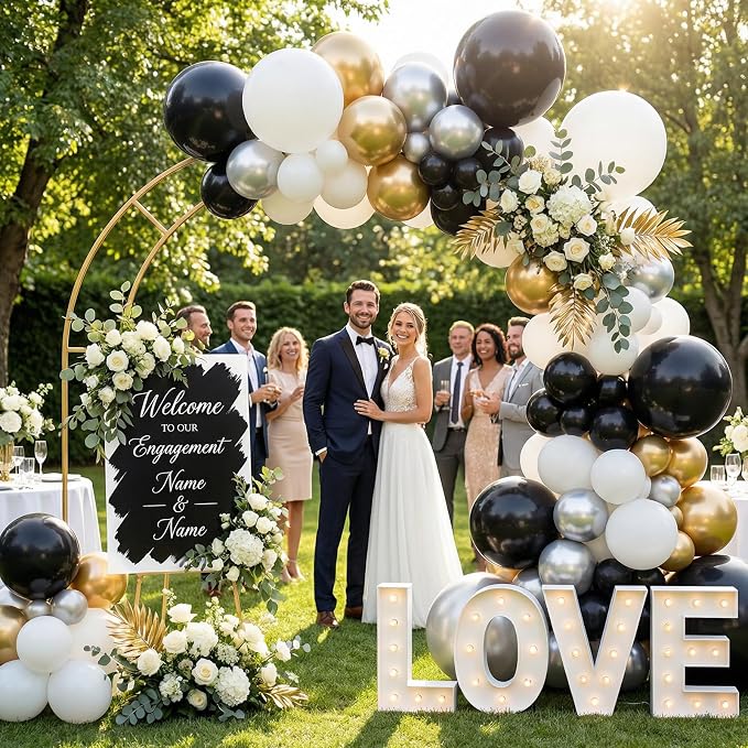 LOVESTOWN 18 Inch Black Large Balloons, Heavy Duty Balloons - Image 3