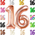 KatchOn Rose Gold 16 Balloon Numbers 40 Inch | Foil Balloon by KatchOn