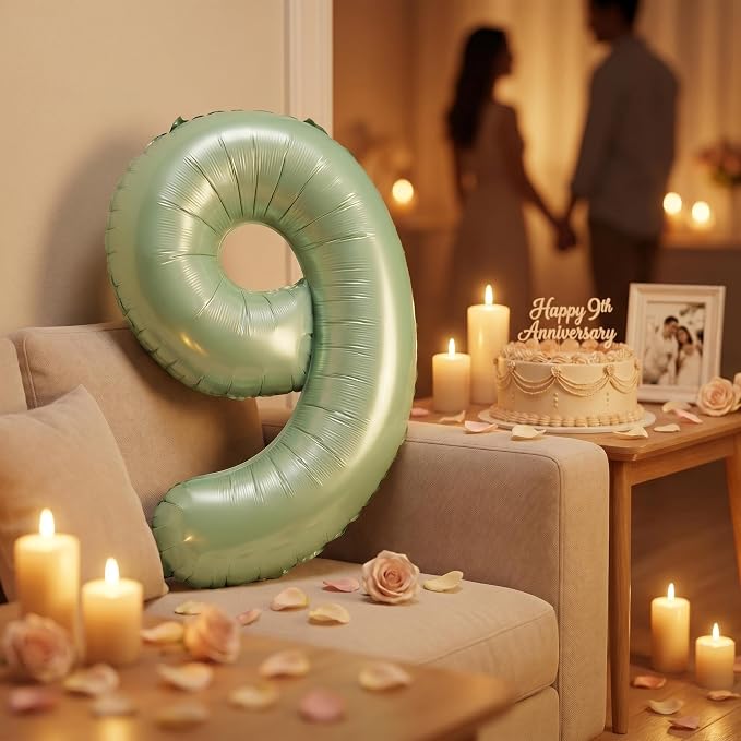 YPSelected 32 Inch Large Foil Helium Number Balloon Birthday Wedding Party 0-9 - Image 3