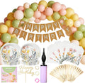Floral Birthday Party-Ready Decorations and Supplies by GALASET
