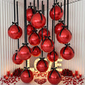 20 Pcs Metallic Red Foil Balloons Giant 22 Inch 4d Round Metallic Red Balloons by Unknown