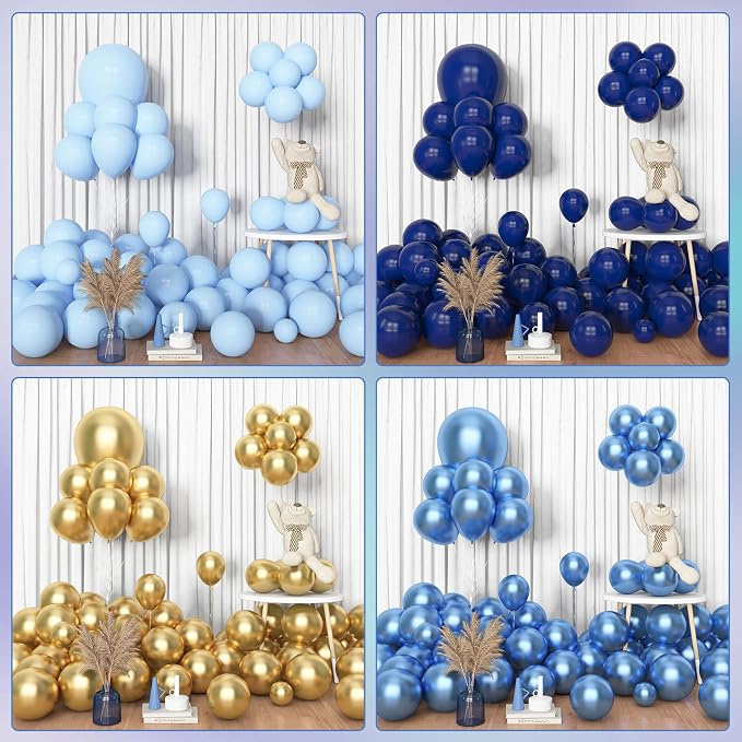 Amandir 153pcs Navy Blue Gold Balloon Garland Arch Kit Different Sizes | 18 12 - Image 6