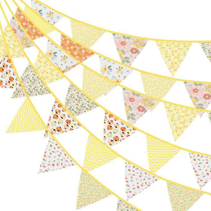 G2PLUS Triangle Bunting Banner Garland, 42 Pennant Flags by G2PLUS