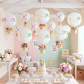 Lewtemi 12 Sets Hanging Hot Air Balloon Ceiling Decorations 10'' 12'' Baby by Lewtemi