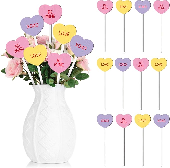 TICIAGA Colorful Heart Double-Sided Decorative Pick by TICIAGA