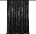 Black Sequin Backdrop Curtains-1 Panel 5FTx8FT Black Backdrop by SoarDream