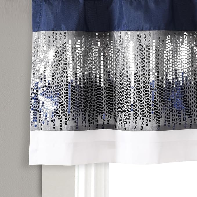 Lush Decor Night Sky Sequins Valance Curtain Single - Image 4
