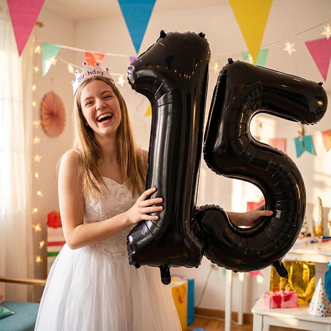 YPSelected 32 Inch Large Foil Helium Number Balloon Birthday Wedding Party 0-9 - Image 2