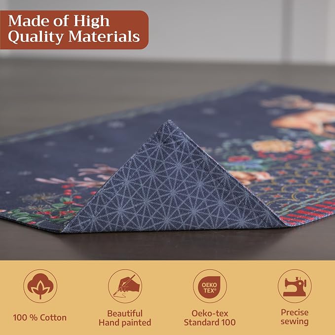 Maison d' Hermine Placemats Set of 4 Reusable 100% Cotton | Cloth Place Mats - Image 3