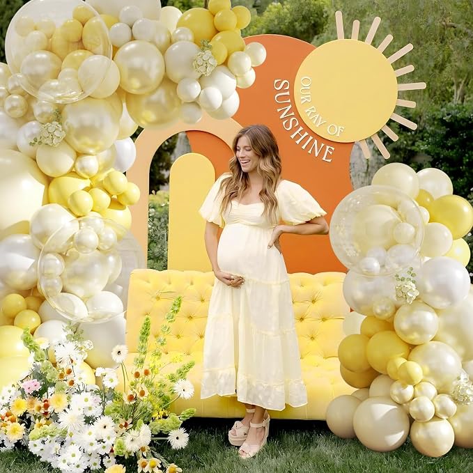 Yellow Balloon Arch Kit for Baby Shower Bridal Shower Decorations | 108Pcs - Image 3