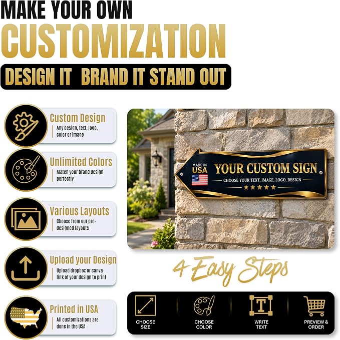 Custom sign outdoor Right arrow sign by BCB| direction signs Printed in USA | - Image 7