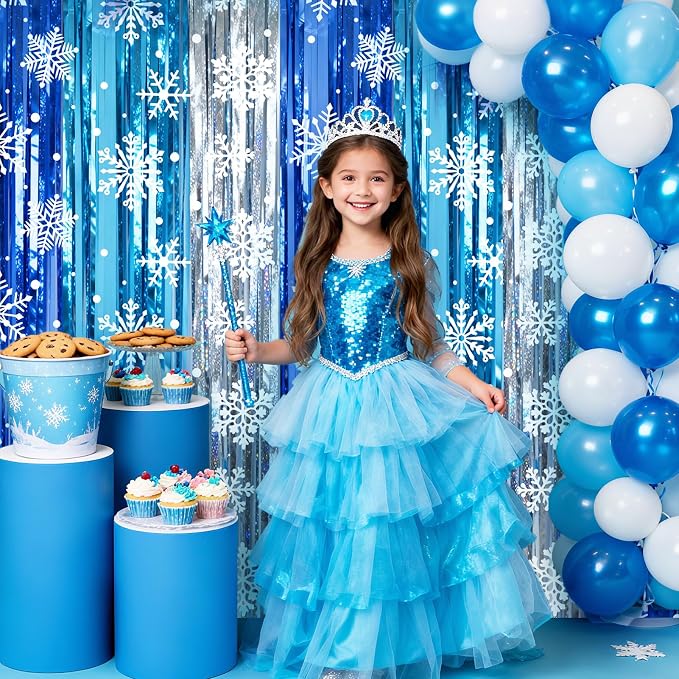 2 Packs Snowflake Foil Fringe Curtain - Image 4