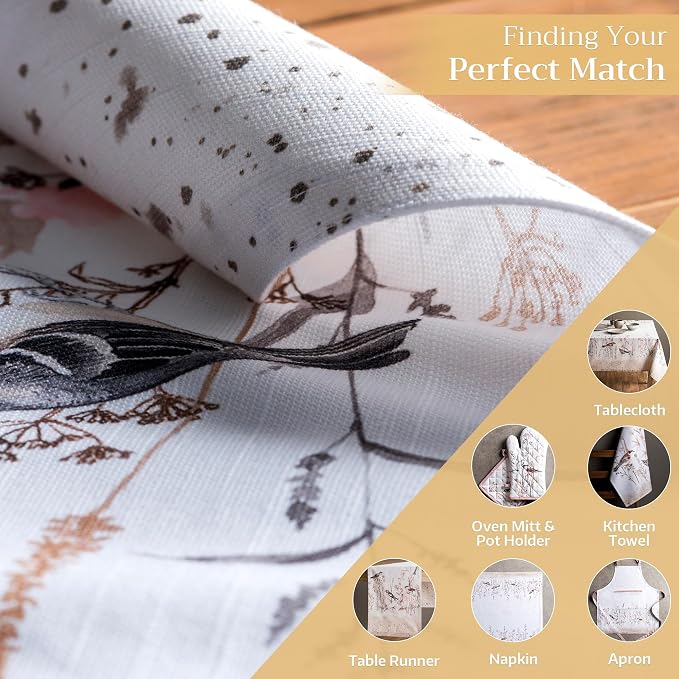 Maison d' Hermine Placemats Set of 4 Reusable 100% Cotton | Cloth Place Mats - Image 5