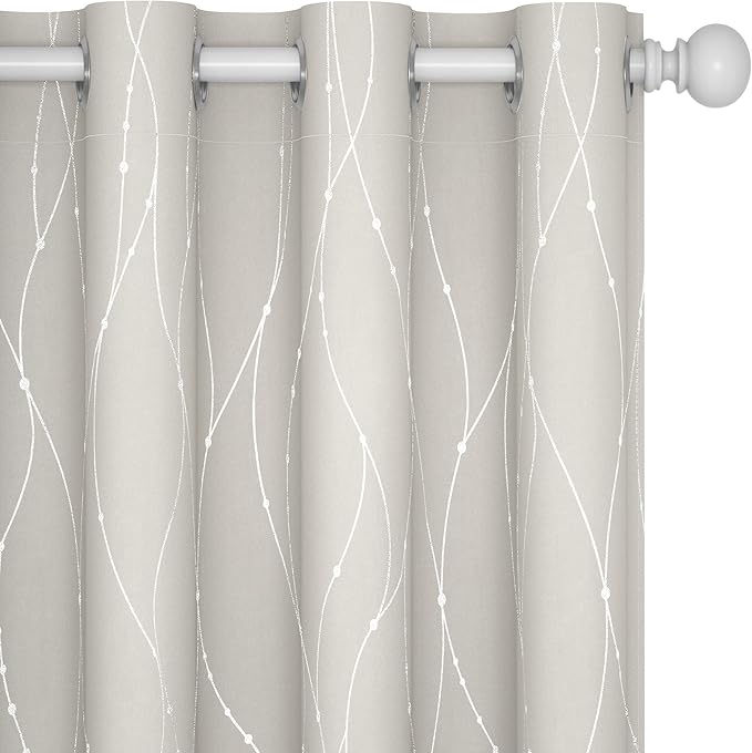 Deconovo Living Room Curtains 54 Inches Long, Thermal Insulated, Room Darkening by Unknown