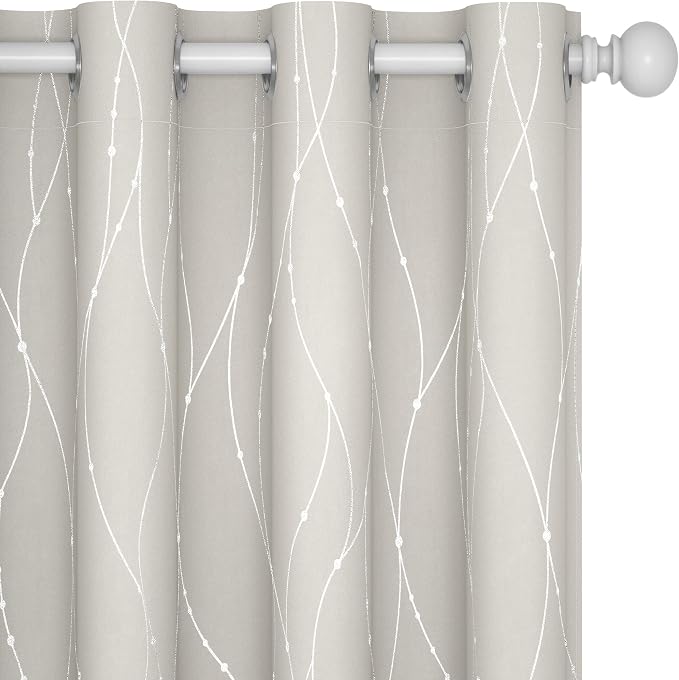Deconovo Living Room Curtains 84 Inches Long, Thermal Insulated, Room Darkening by Unknown