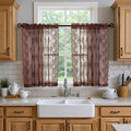 Kotile Warm Brown Sheer Curtains by Kotile+Curtains