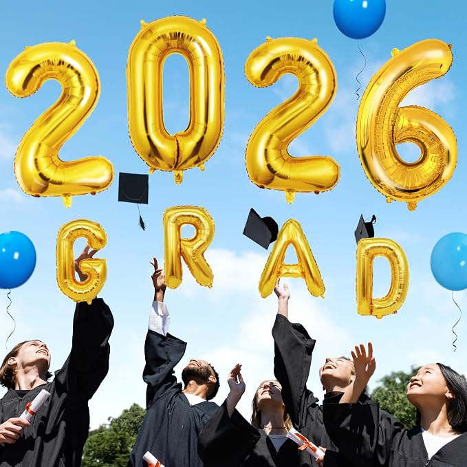 125 PCS Blue and Gold Graduation Party Decorations, 2026 Graduation Decorations - Image 7