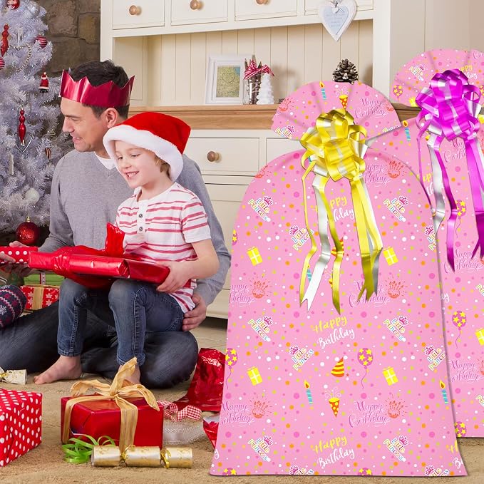 2 Pcs Large Gift Bags Oversized Plastic Storage Bags 48"x 36" - Image 5