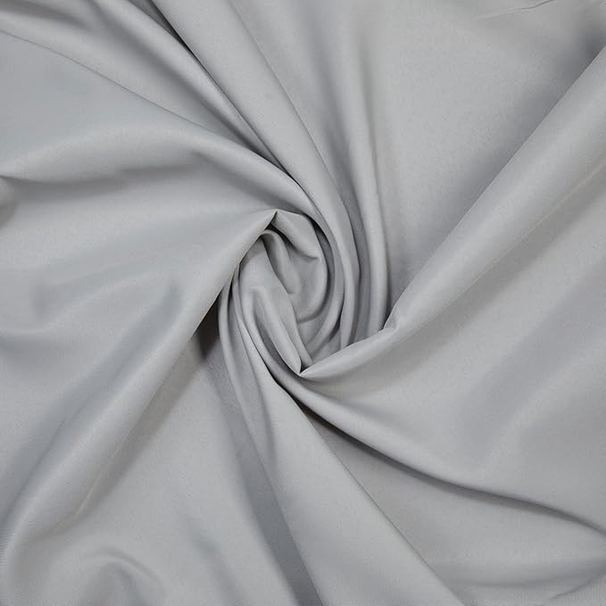 Gee Di Moda Square Tablecloth - 85 x 85 Inch Silver Table Cloth for Large Square or Round Tables - Heavy Duty Washable Fabric - for Buffet Table, Holiday Party, Dinner, Wedding & Baby Shower