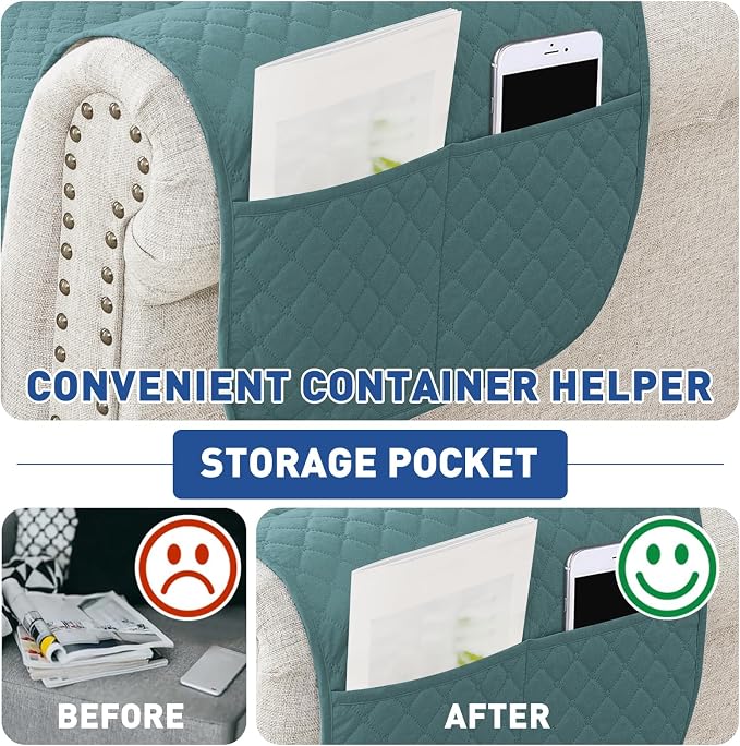 XINEAGE Waterproof Loveseat Sofa Cover, Washable Slipcover 2 Seater Couch Cover - Image 5