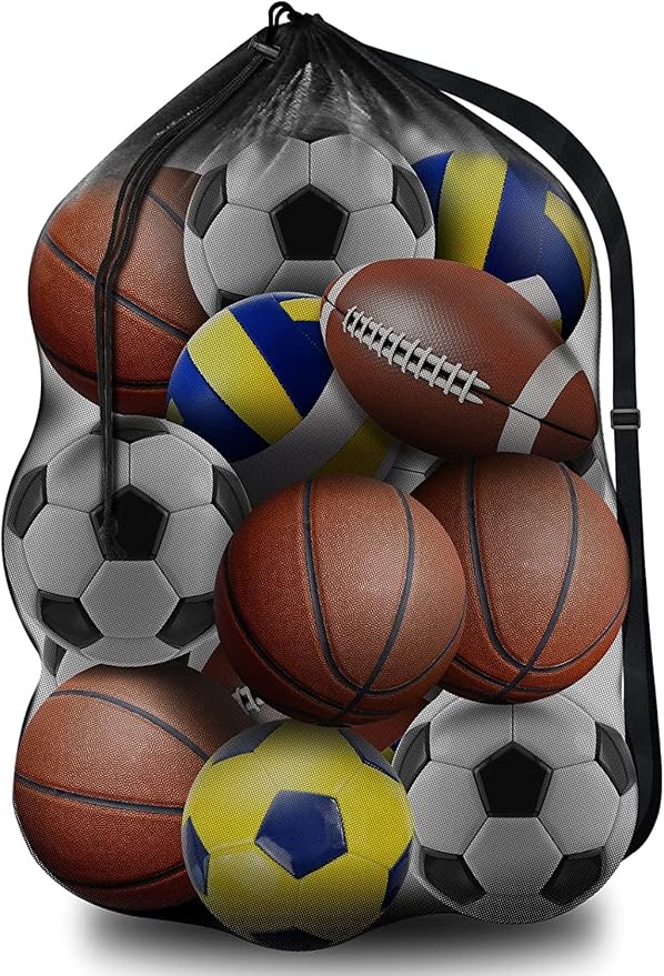 BROTOU Extra Large Sports Ball Bag Mesh, Basketball Bags Team Balls | by BROTOU