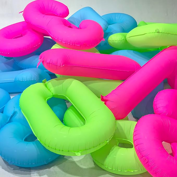 40 in Fluorescent Pink Birthday Balloon Number 0 Pink Fluorescent Number 0 | - Image 6