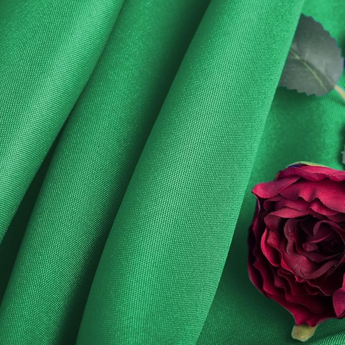 Ascoza 2pack 60x102 Inch Emerald Rectangular Tablecloth 6 Feet Table Cloth in Polyester Fabric for Wedding/Banquet/Restaurant/Parties