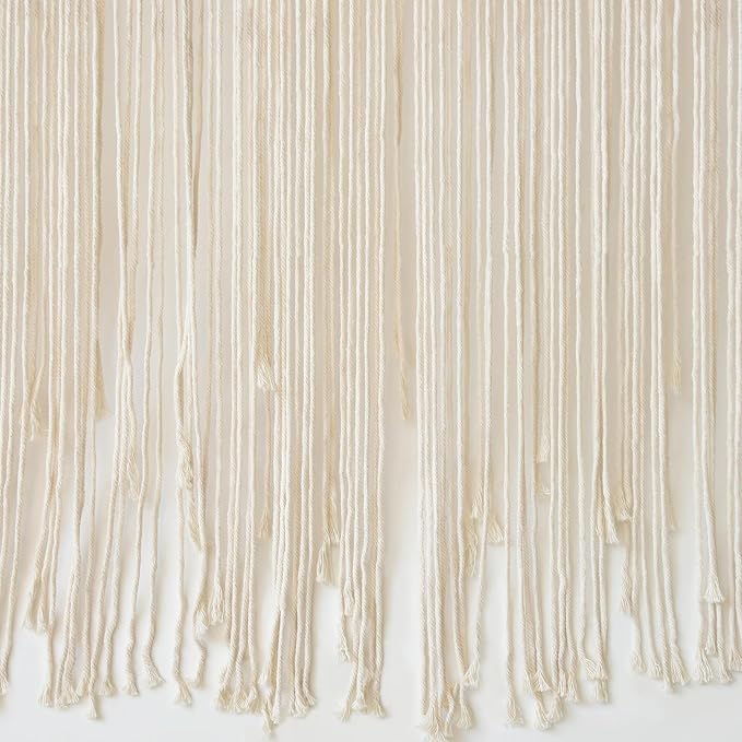 Macrame Curtain Doorway Window Decor Boho Room Divider 52" W*56" L | Handwoven - Image 7