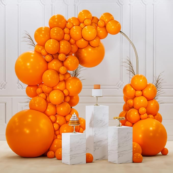 PartyWoo Orange Balloons 99pcs Different Sizes of 36 18 12 10 5 Inch Matte Fall by PartyWoo