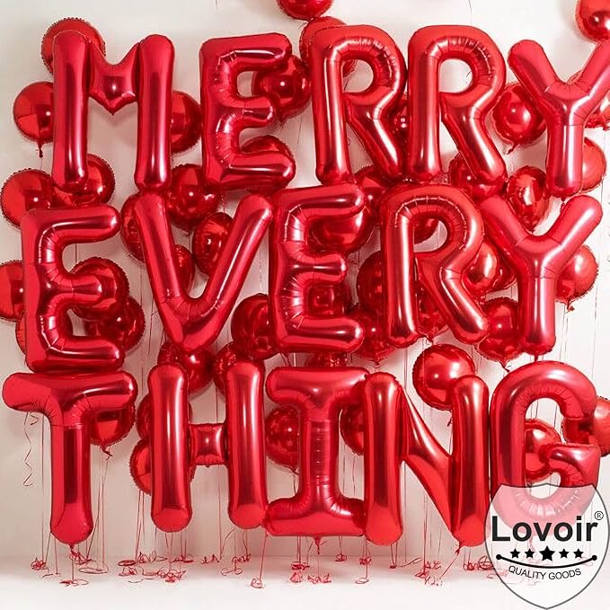 Lovoir 40 Inch Large Red Letter C Balloons Big Size Jumbo Mylar Foil Helium - Image 3