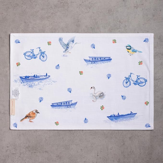 Maison d' Hermine Placemats Set of 4 Reusable 100% Cotton | Cloth Place Mats - Image 9