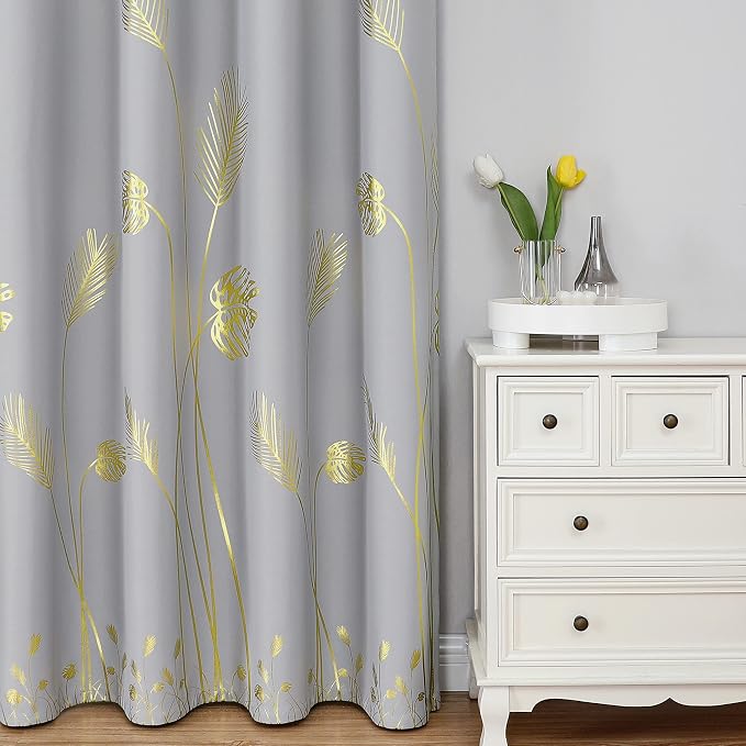 Light Grey Blackout Curtains, Thermal Insulated Window Grommet Drapes - Image 2