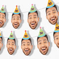 Custom Photo & Age Party Time Birthday Party Decor by BigDotofHappiness