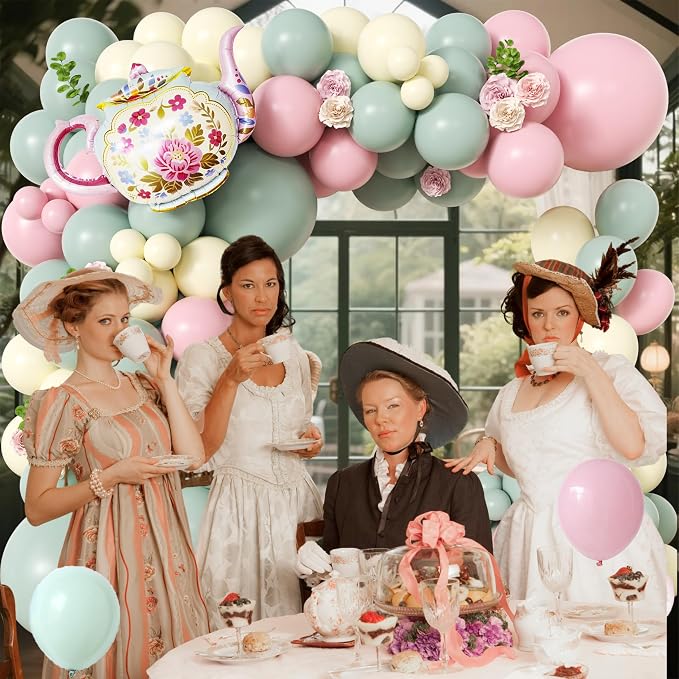 102pcs Tea Party Decorations Balloon Garland Arch Kit - Image 7