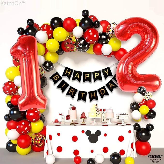 KatchOn Red Number 12 Balloon 40 Inch, 12th Birthday Balloon Decor | 12th - Image 9
