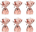 Beistle Metallic Wrapped Balloon Weight – 6 Pack, Rose Gold Balloon Centerpiece by Beistle