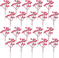 Fangoo 20 Pack 7 Inch Artificial Red Berry Picks by Fangoo