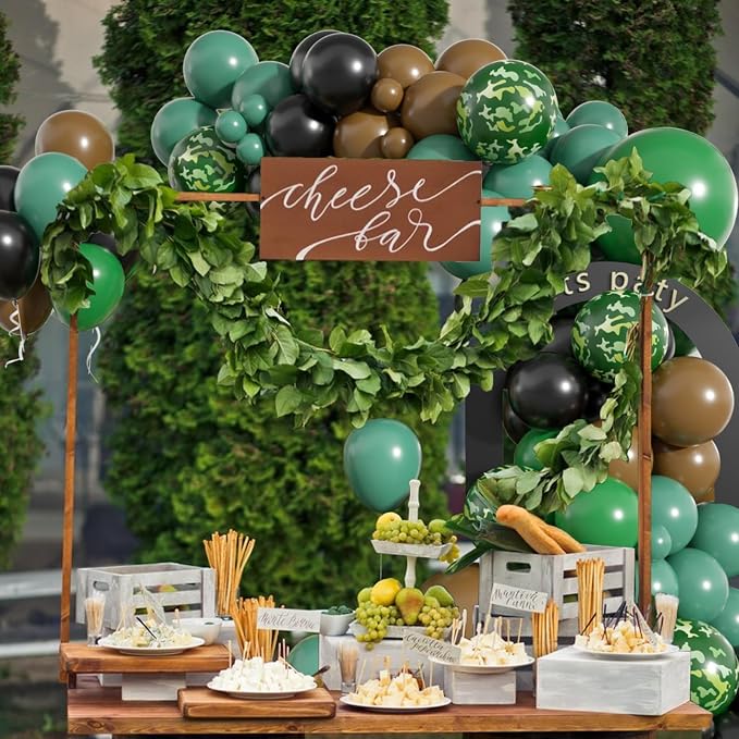 Camouflage Balloon Arch for Army Birthday Party Decorations, Camo Balloon Arch - Image 5