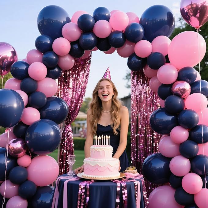 Navy Blue Balloon Arch Kit 111Pcs 18 12 5 Inch Latex Party Balloons Garland - Image 6