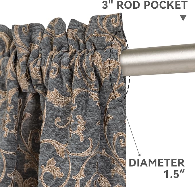 Loom and Mill Classic Damask Curtains - Image 4