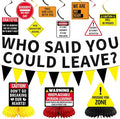 Roetyce Farewell Party Decorations, Caution Who Said You Could Leave Banner | by Roetyce