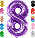 KatchOn Foil Purple 8 Balloon Number by KatchOn