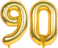 40 Inch gold Number Balloons 90 Helium Foil Mylar Balloon | Birthday Party by Exquisitehighqualitypartydecorationstomeetyoureveryneed%EF%BC%81