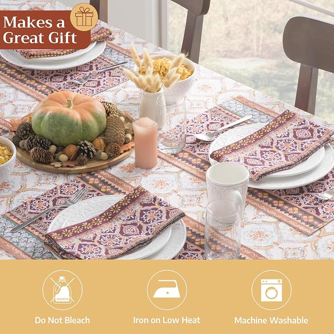 Maison d' Hermine Placemats Set of 4 Reusable 100% Cotton | Cloth Place Mats - Image 5