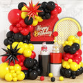 Red Black Yellow Balloon Arch Kit by Adorely