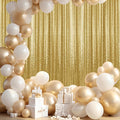 4×8FT Gold Sequin Backdrop Curtain, Photography Backdrop Glitter Curtains by Pufogu